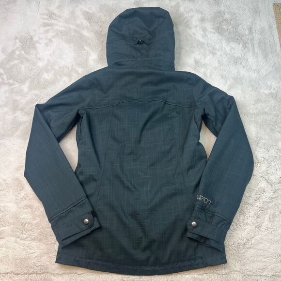 Burton Dry Ride Waterproof Snowboard Ski Jacket Gray Womens Small Zipper Pockets - Picture 13 of 13